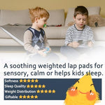 MAXTID sensory mini weighted blanket reverse side featuring textured minky dots.