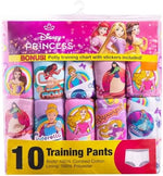 Toddler cotton training underwear and panty assortment with princess designs