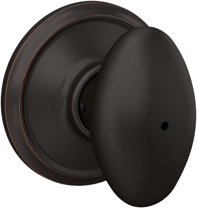 Schlage Sienna Non-Turning Dummy Door Knob, Aged Bronze | Non-turning dummy door knob with no latch or lock, Decorative door pull, One sided, Easy to install, Certified durability - Image 9