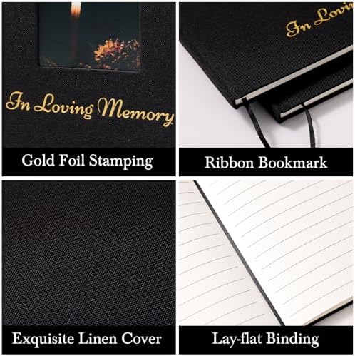 Interior view of Xkdous guest book with lined writing pages