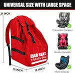 Side view of Imbsinvncy gate check bag for baby car seats