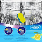 Close up of dishwasher cleaner tablet texture