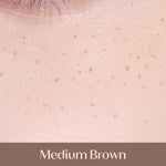 ETUDE Faux Freckle Pen in Medium Brown with the cap off displaying the precision sponge tip