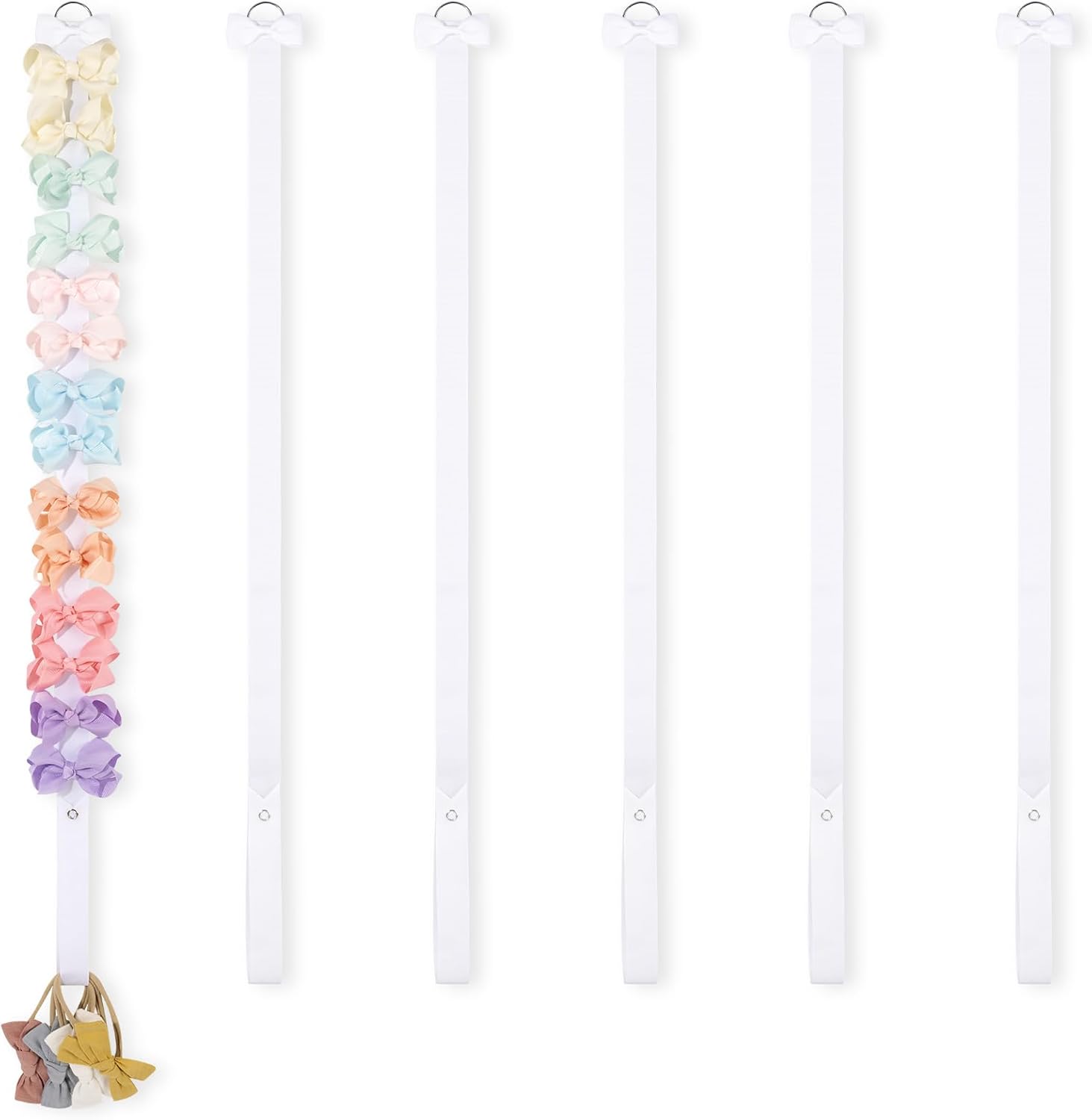 Povetire 6 pieces hair bow holder front view