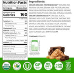 Scoop of Orgain chocolate peanut butter protein powder for smoothies