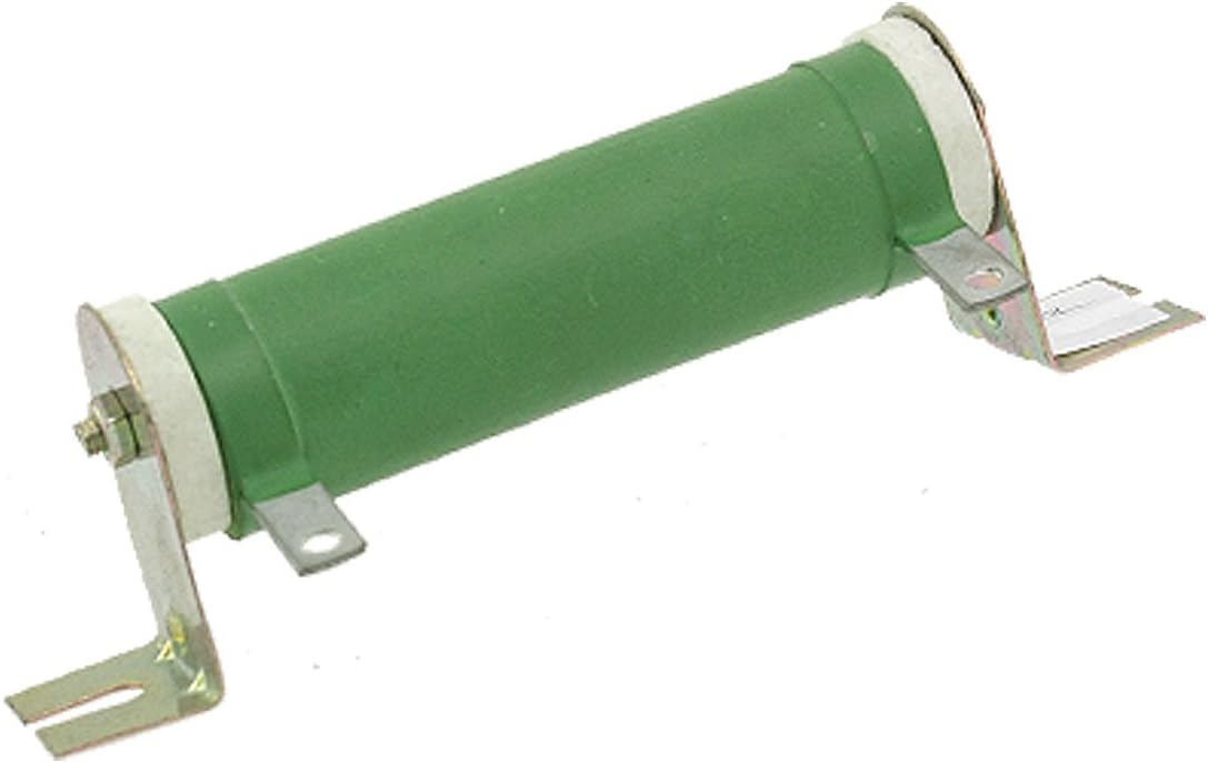 Aexit 50W 10K ceramic tube wire wound resistor front view industrial component