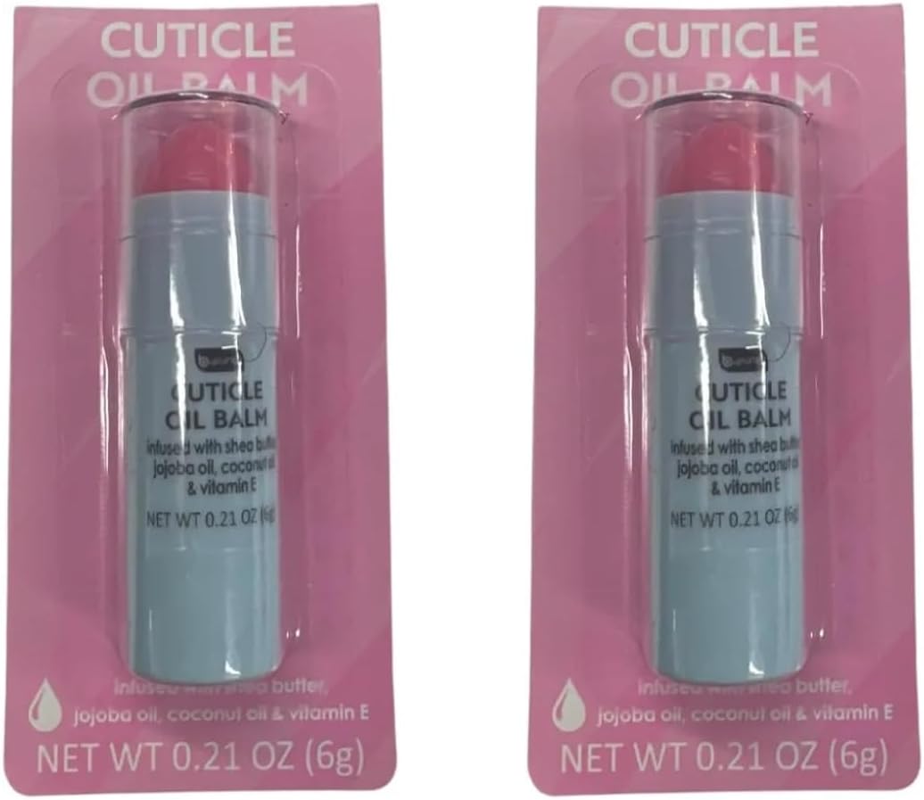 Cuticle Oil Balm with Jojoba Oil, Coconut Oil and Vitamin E, 0.21 oz set of 2 - Image 1