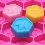 DayCount 19 cell silicone mold showing flexible honeycomb texture