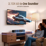Remote control included with Bestisan soundbar