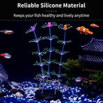 Uniclife artificial aquatic plant with heavy resin base close up