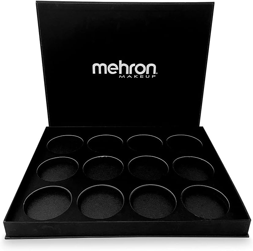 Mehron Paradise Empty Pro Face Paint Palette Tray front view professional storage case