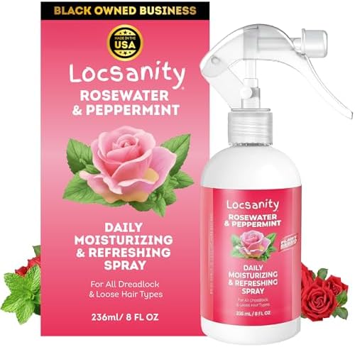 Locsanity daily moisturizing refreshing spray bottle front view