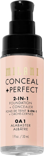 Model wearing Milani Conceal and Perfect foundation for natural makeup look