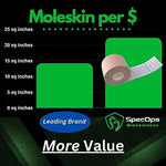 Military grade blister prevention moleskin for hiking and running