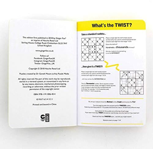 Side view of Ginger Fox Twisted Sudoku travel book