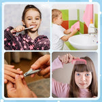 BPA-free kids nail clippers and cotton washcloths for hygiene donation kits.