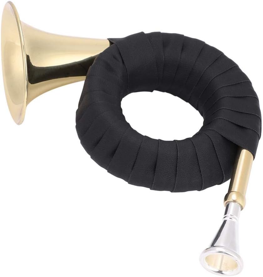 VGEBY brass pocket French horn front view musical instrument