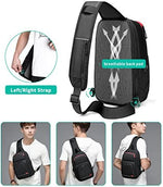 Kuvictewl mens shoulder bag open zipper compartment