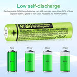TrianglePatt AAA rechargeable batteries for residential landline handsets