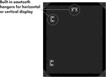 Americanflat frame backboard with secure turn-tab backing