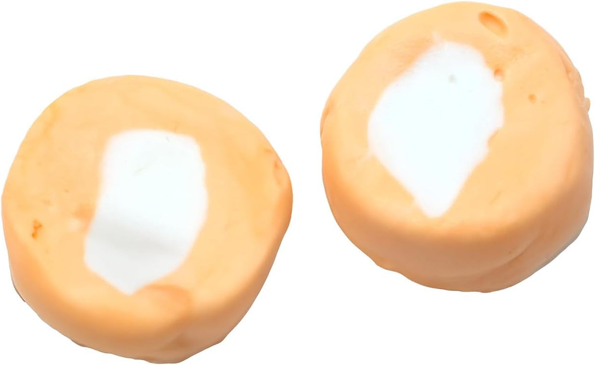 Varied fruit and chocolate flavor salt water taffy pieces showing soft whipped texture