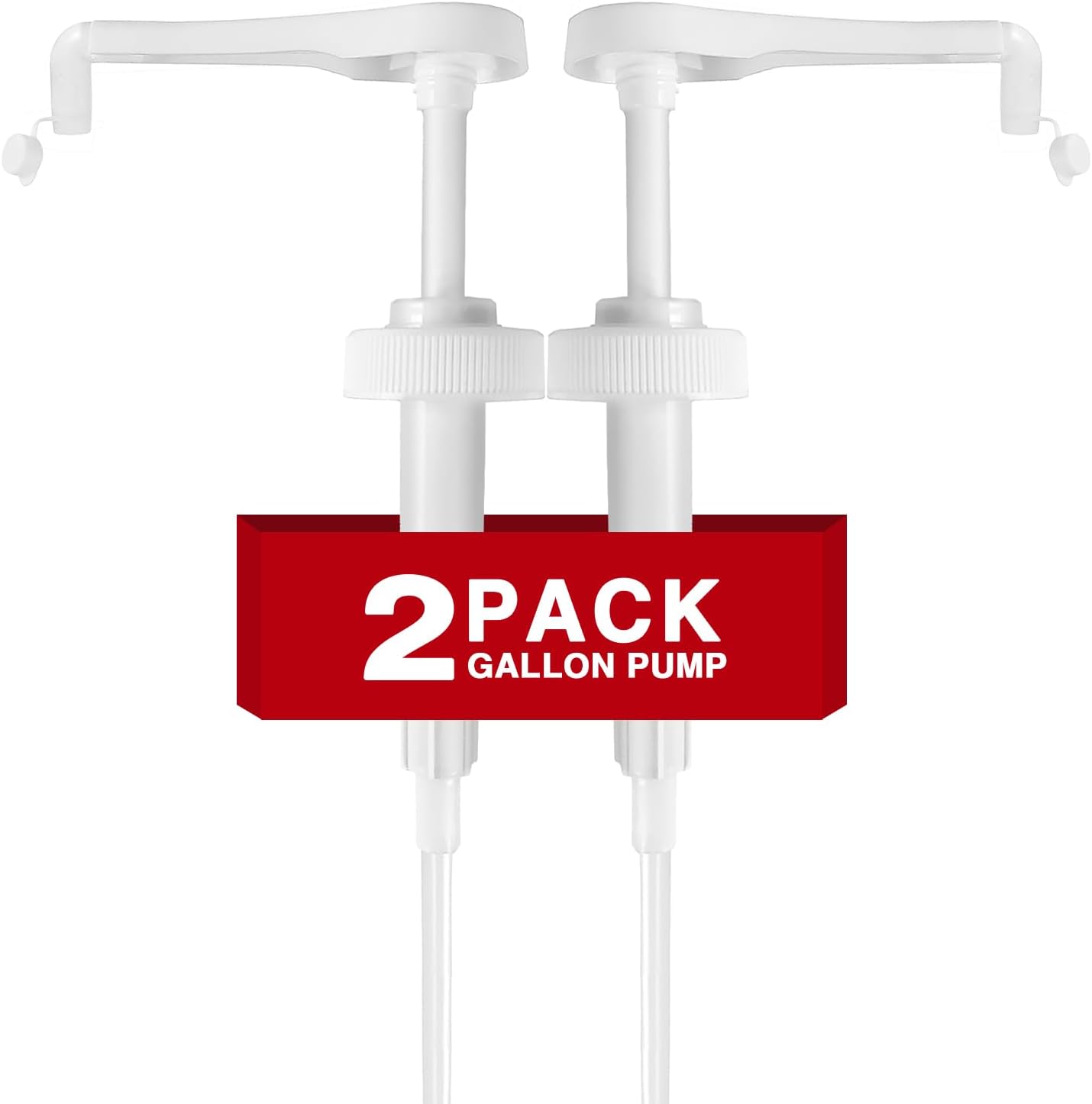 2 Pack Leak Proof Gallon Jug Pump Dispenser, 38-400 Pump for Gallon Jug - Lotion Gallon Shampoo Pump Top Replacement, 7.5cc Per Pump Fits 1 Gallon Bottle 64oz 128oz Shampoo Laundry Containers - Image 1