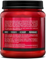 Nutrition facts label on BSN Micronized Creatine bottle