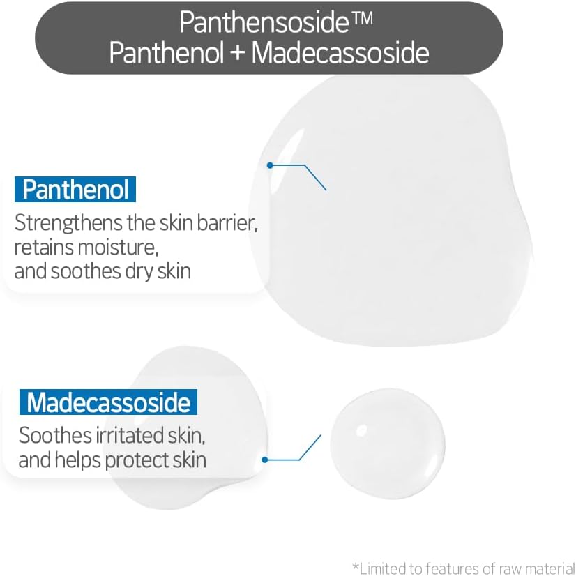 Etude low pH calming sheet mask packaging displaying panthenol and madecassoside benefits