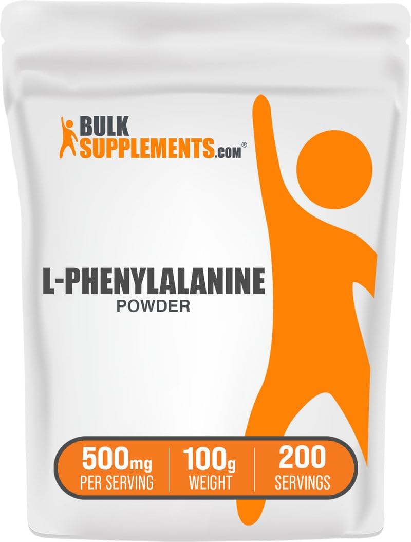 BulkSupplements.com L-Phenylalanine Powder - Phenylalanine Supplement, L-Phenylalanine 500mg - Amino Acids Supplement, Gluten Free, 500mg per Serving, 250g (8.8 oz) (Pack of 1) - Image 9