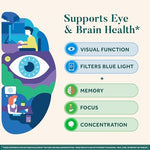 Neuriva Brain Plus Eye supplement bottle showing key cognitive ingredients