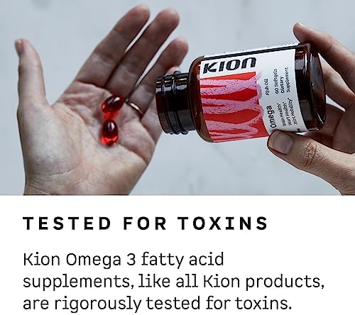 Kion concentrated omega fatty acid softgels naturally preserved with rosemary and astaxanthin