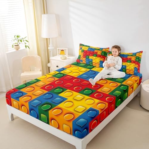 Twin size bed sheet set folded with packaging