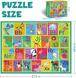 Toddler hand picking up a large durable puzzle piece demonstrating easy grip size for preschoolers