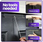 Mommy's Helper Slide-Lok applied to white closet door