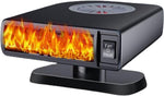 Fidensis portable car heater front view on dashboard