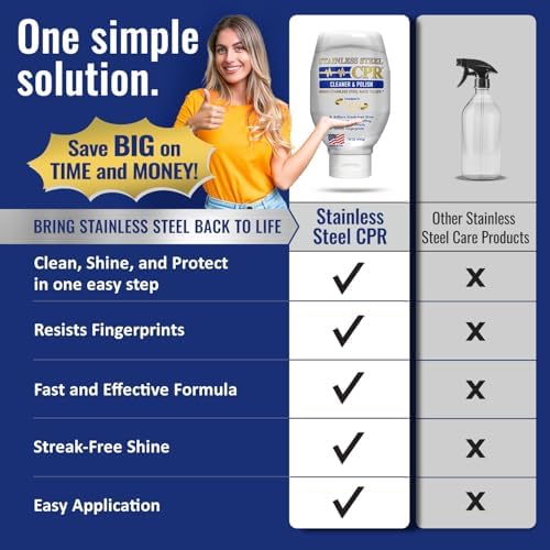 Detailed label showing 2-in-1 cleaning and polishing benefits