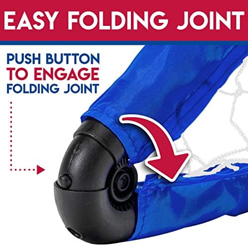 Franklin Sports multi sport indoor kit folded flat demonstrating the compact storage feature