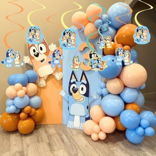 Amscan Bluey theme birthday decorations packaging details
