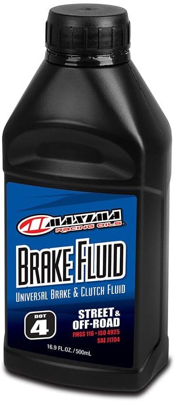 Maxima Racing USA DOT 4 Standard Brake Fluid 16.9 Fluid Ounce bottle front view for high performance vehicle braking systems.