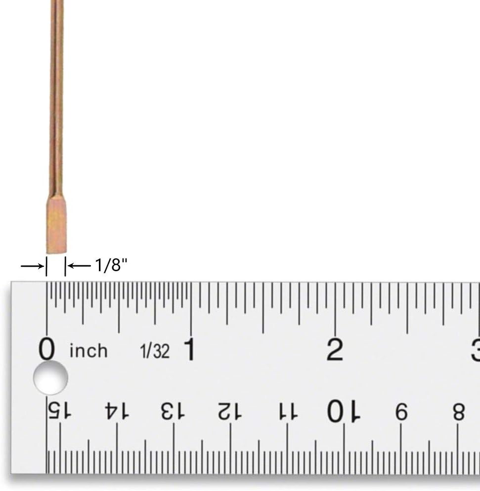 Close up of slotted end door lock emergency key tool
