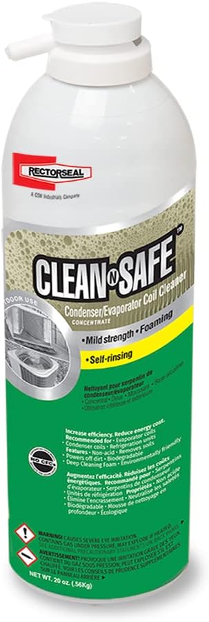 Rectorseal Clean-N-Safe 20 Ounce Aerosol HVAC Coil Cleaner front view