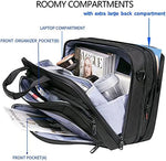 VANKEAN unisex laptop messenger bag close up highlighting the removable adjustable padded shoulder strap and reinforced top handles