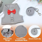 Close-up of the adjustable elastic stickers and safety buckle on the PSPORT small pet harness