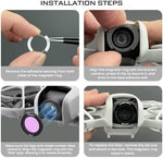 Close up of Freewell ND/PL hybrid filters for DJI Neo drone