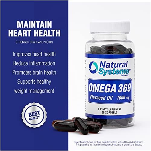 Natural Systems Naturasys Triple Omega 3 6 9 supplement label details and benefits