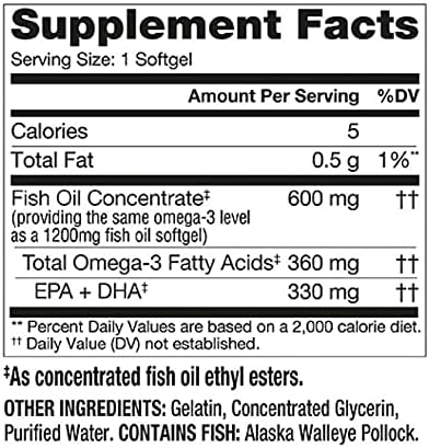 Premium wild caught Alaskan fish oil capsule demonstration displaying the compact easy to swallow size