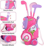 Jovizo kids golf cart with retractable handle detail