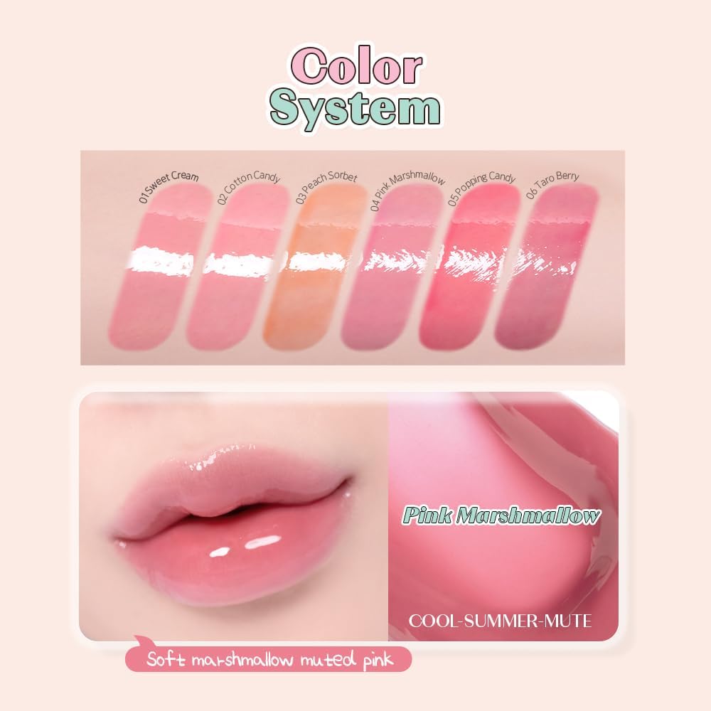 ETUDE hydrating lip stain set demonstrating the K-beauty gradient lip look effect.