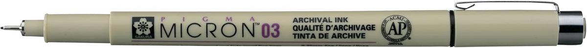 Sakura fineliner pen barrel and cap view