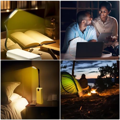 Glovion compact LED reading light folded down for travel and outdoor camping utility